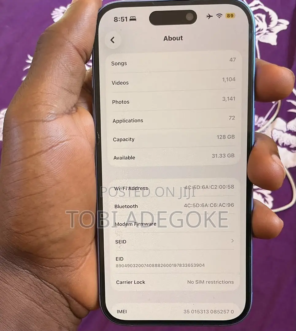Apple iPhone 16 128 GB Blue