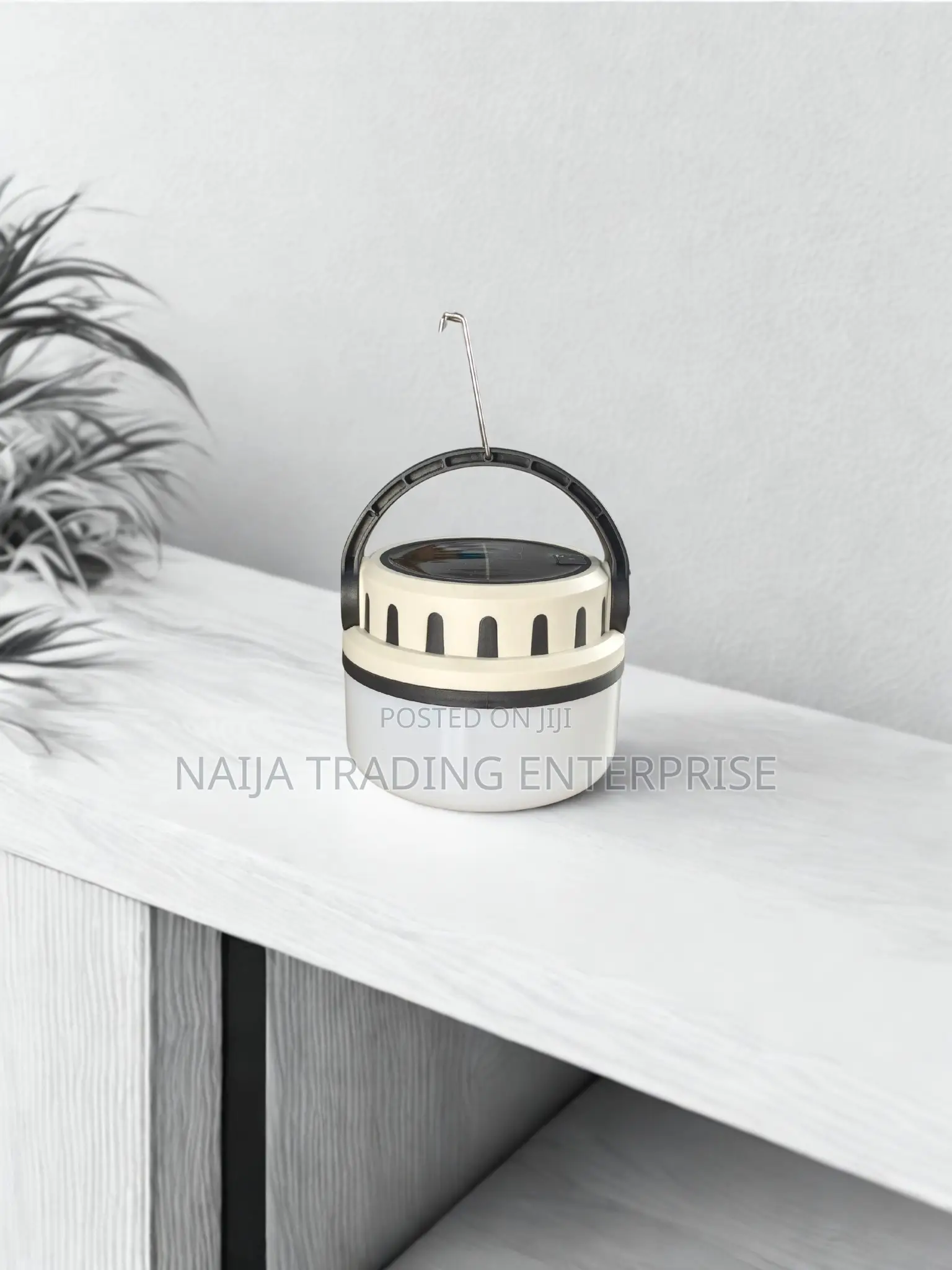 Solar Rechargeable Bulb Light With Handle and Hook