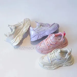 Girls Glitter Chunky Sneakers(stock)