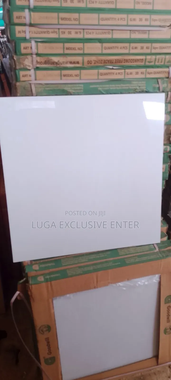 Plain White Nylon Face Polished