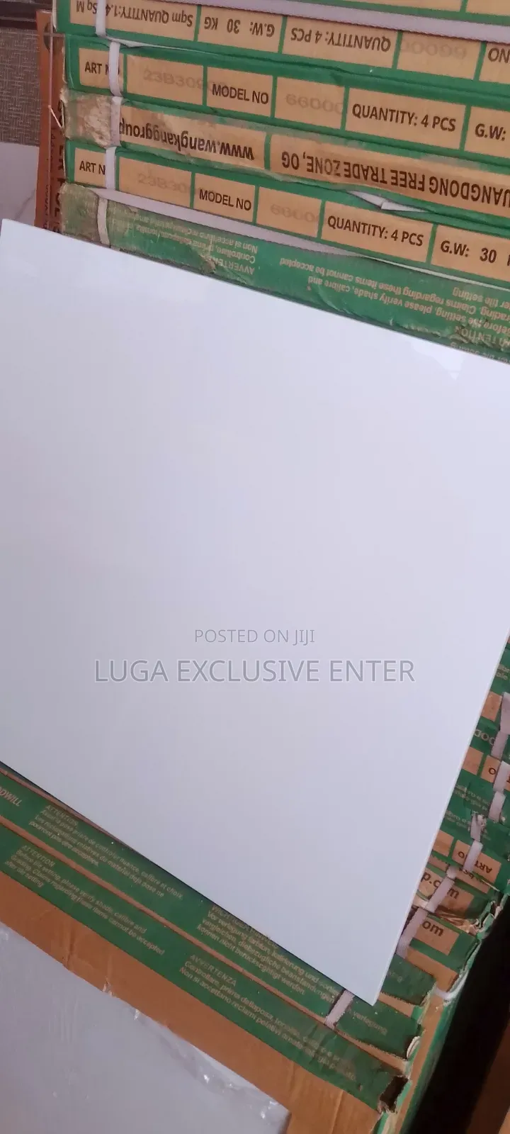 Plain White Nylon Face Polished