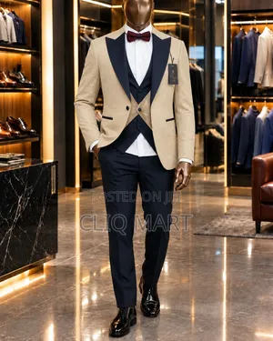 Gold Shimmer Double-Breasted Tuxedo Blazer – Black Contrast Peak Lapel
