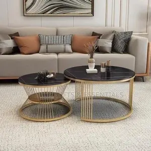 2in1 Real Marble Modern Center Table