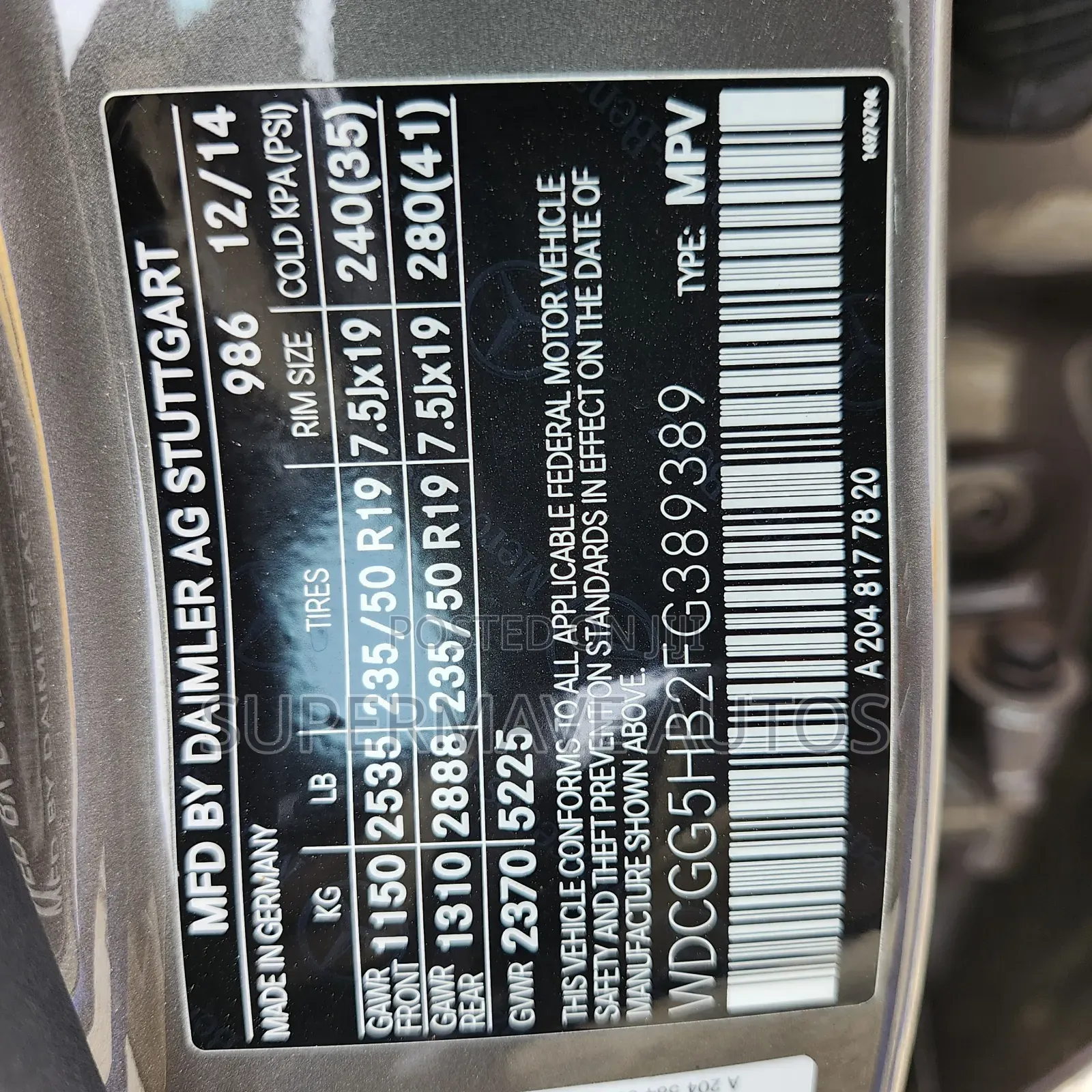 Mercedes-Benz GLK-Class 2015 Brown