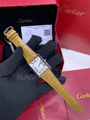 Cartier Leather Wrist Watch