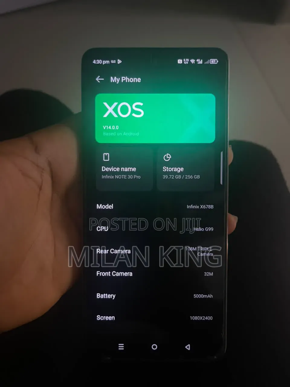 Infinix Note 30 Pro 256 GB Gold