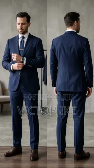 Quality Fitted Blue Suit