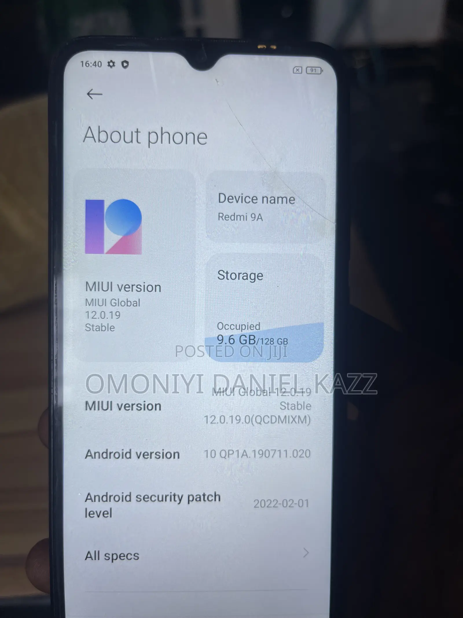 Xiaomi Redmi 9A 128 GB Black