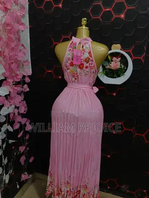 Floral Pleated Gown