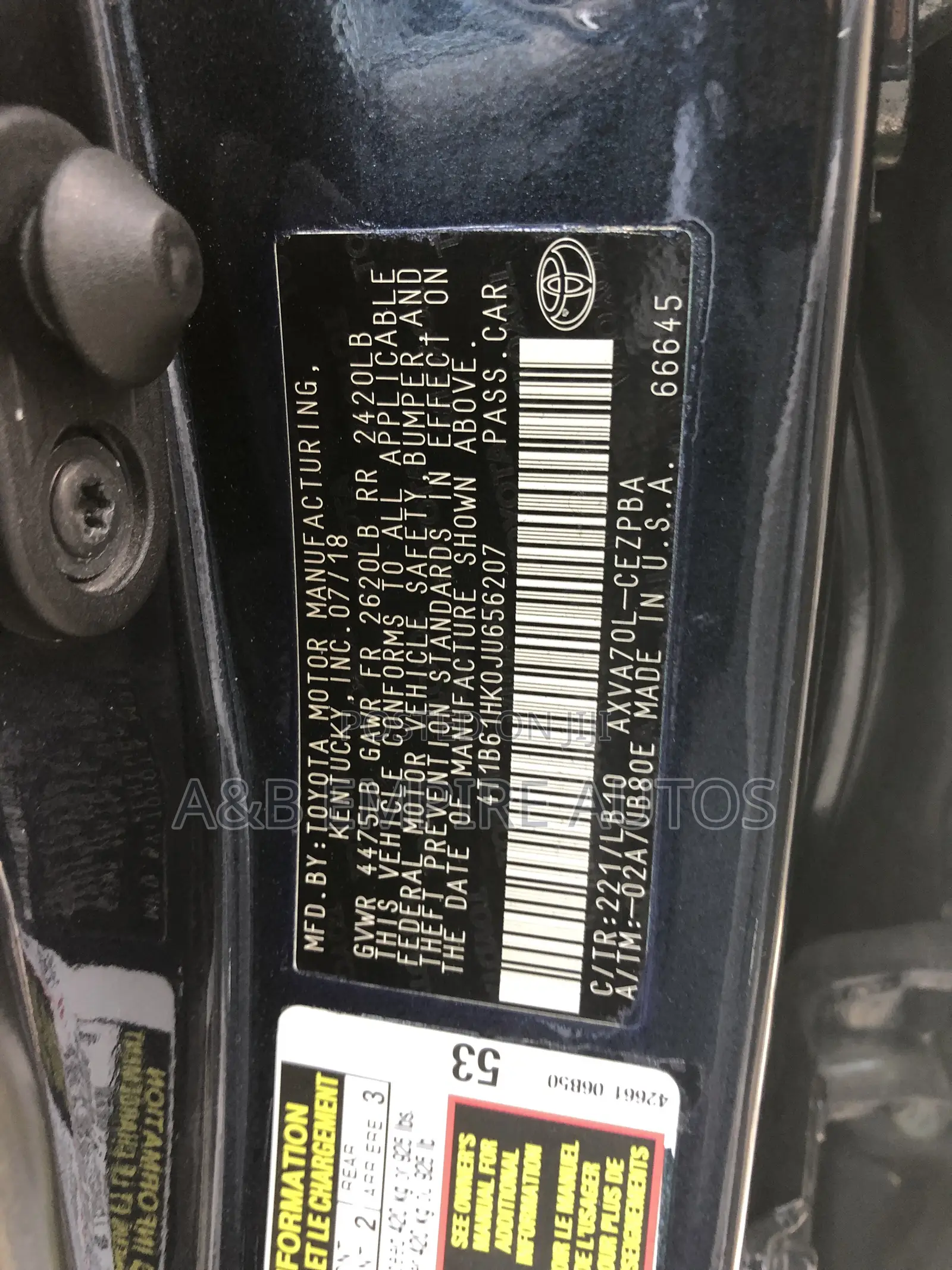 Toyota Camry 2019 Blue
