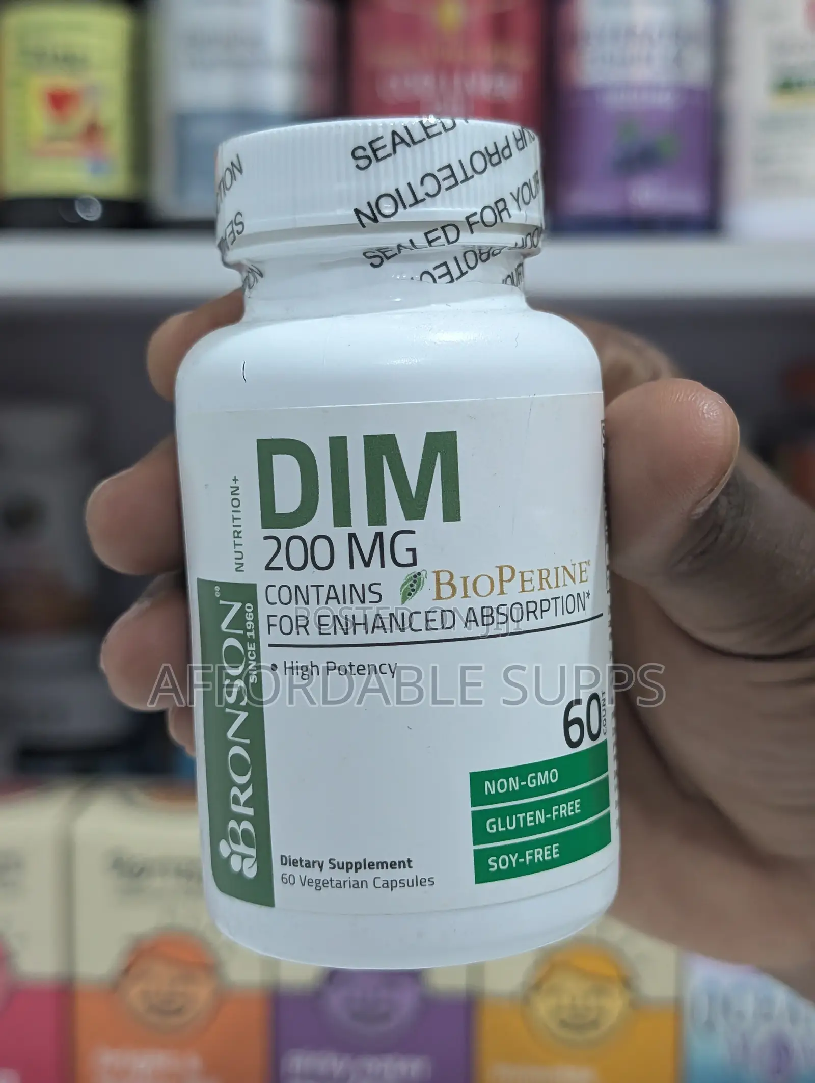 Bronson DIM 200mg With BioPerine – 60 Vegetarian Capsules