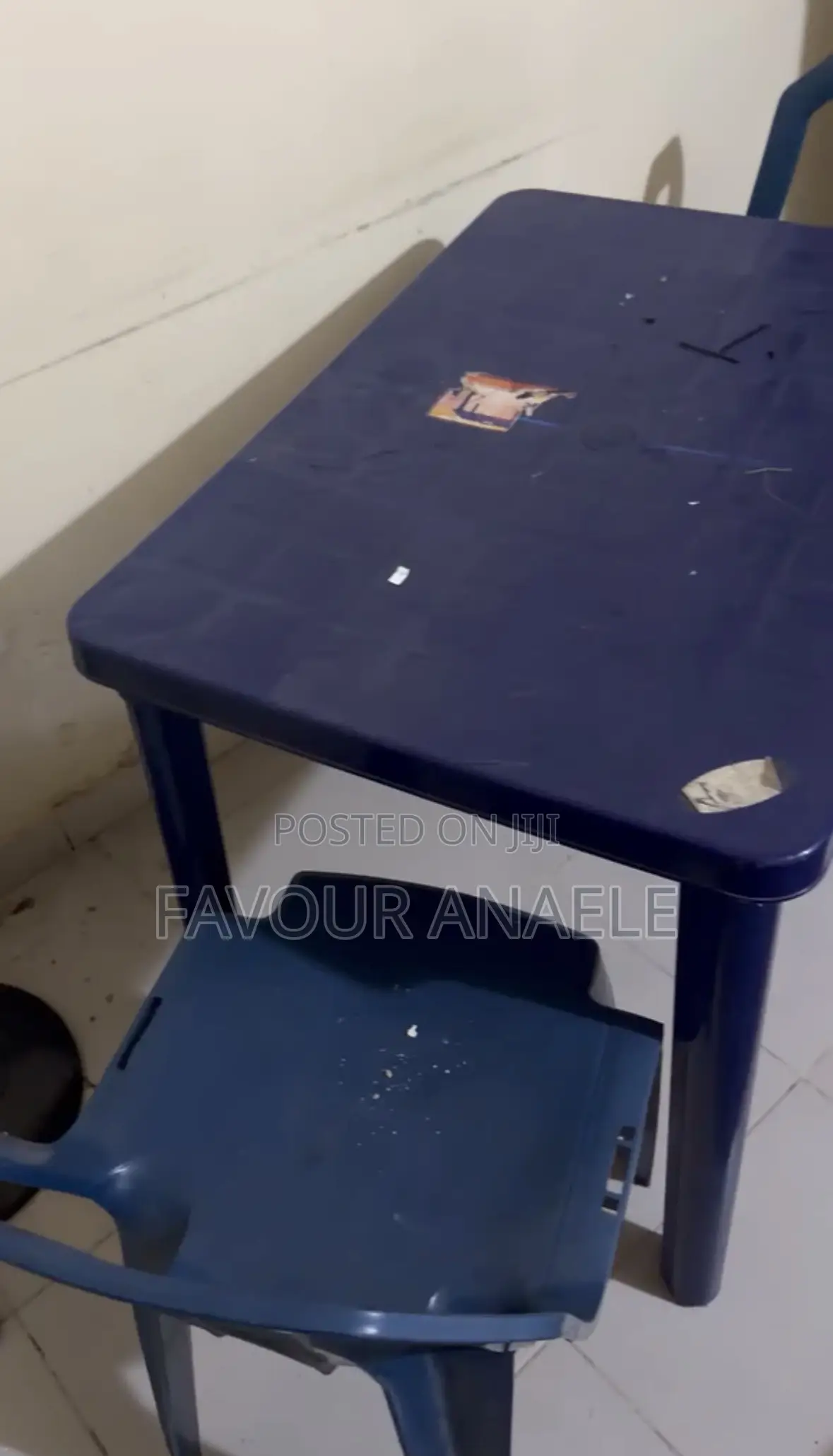 Plastic Table and Chair