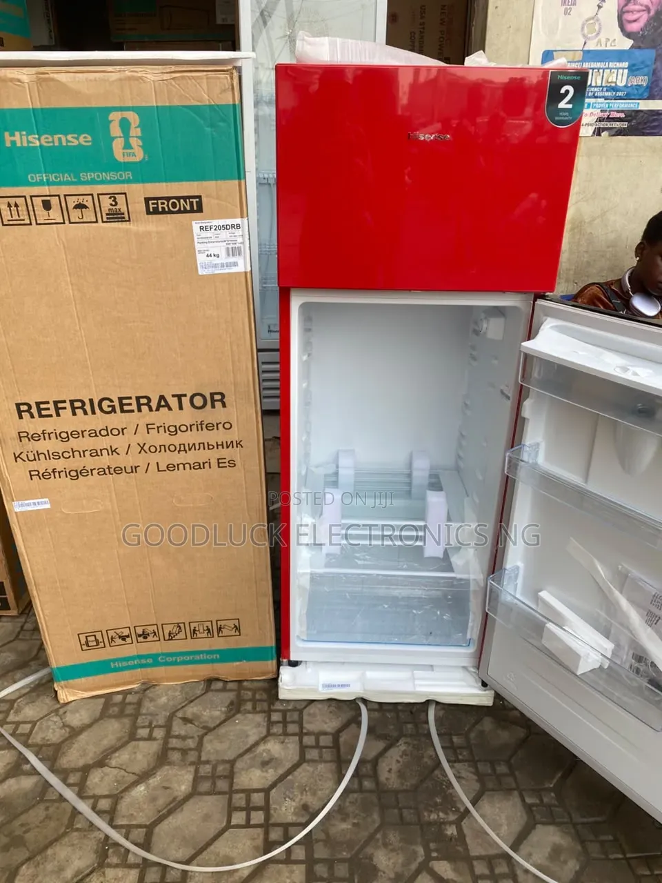 Hisense 204L Double Door Refrigerator