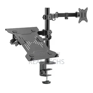 Single Arm Monitor Holder With Laptop Tray