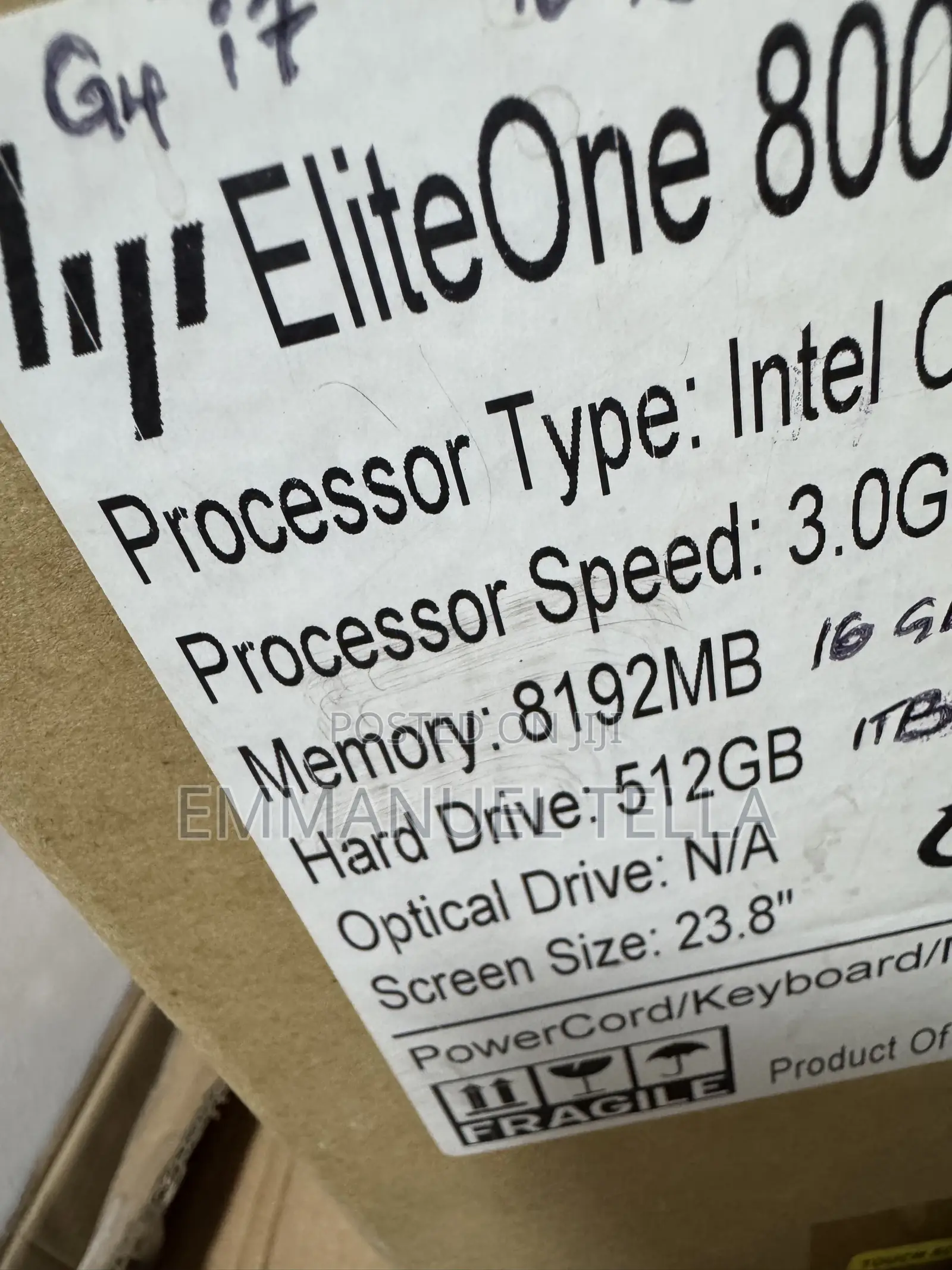 New Desktop Computer HP EliteOne 800 8GB Intel Core i5 SSD 512GB
