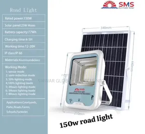 100w Watts SMS Solar Flood Light Available