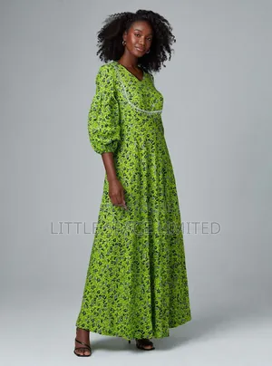 Very Beautiful Long Maxi Light Green Dress by Littlespace.