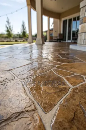 Elegant Stamped Concrete Floor Abuja FCT
