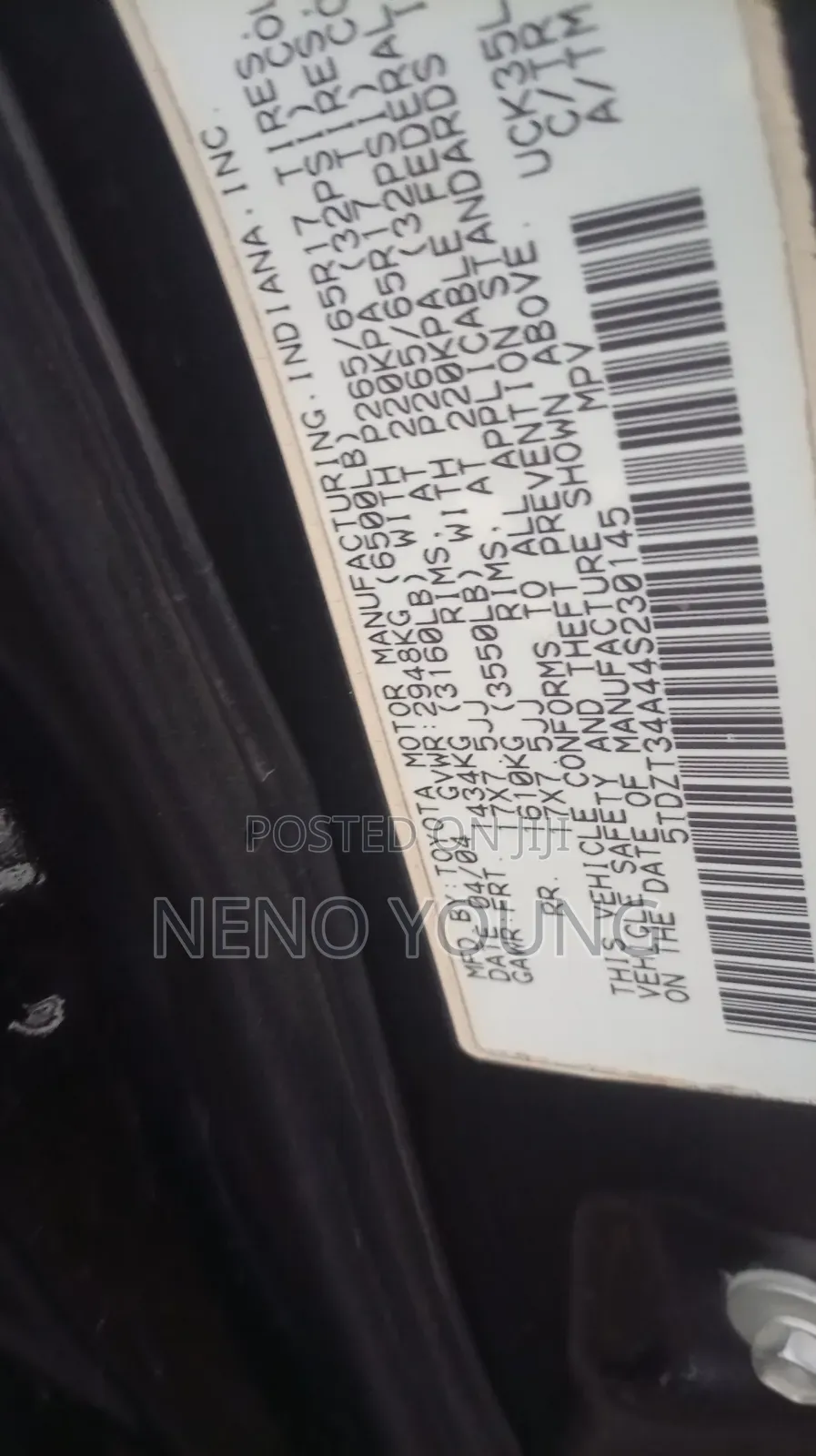 Toyota Sequoia 2004 Black