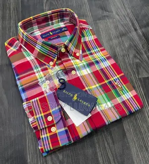 Ralph Lauren Checkered Longsleeves Shirt. Sizes M-5xl