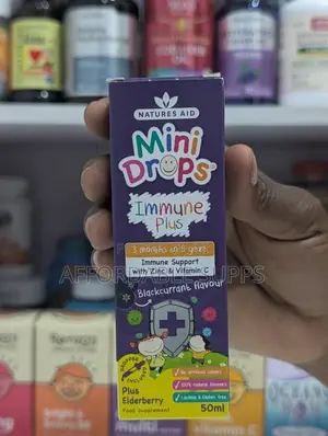 Natures Aid Immune Plus Drops for Kids 50ml – Zinc & Vitamin C