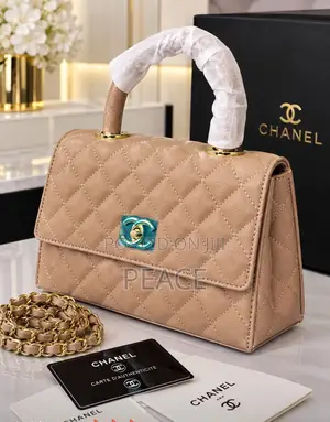 Fully Boxed Luxury Channel Bag Is Left in Nude and Black Color Only!