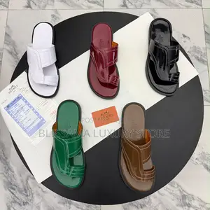Hermes Premium Luxury Men Pam Slippers– Comfortable, Durable & Stylish
