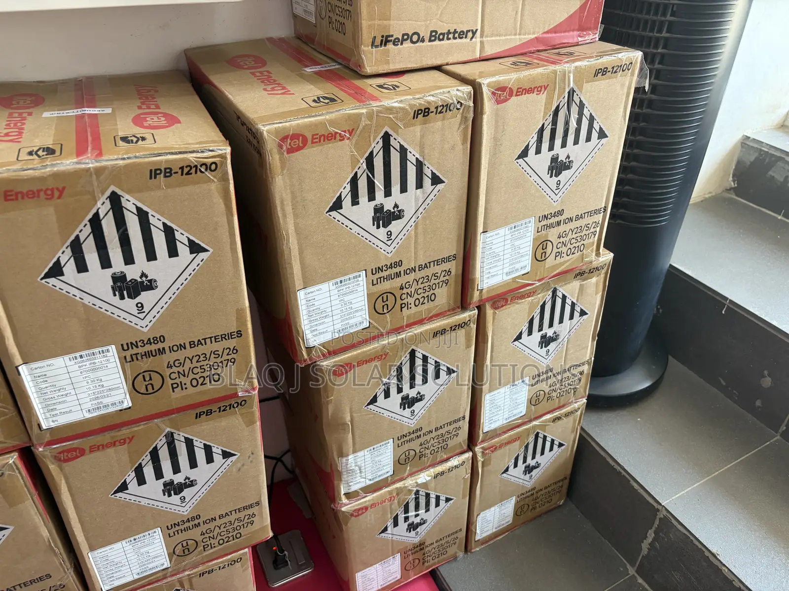 Itel 100Ah 12v Lithium Ion Batteries