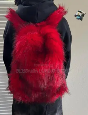 Premium Luxury Fur Backpack / Laptop Backpack–Stylish,Durable/Spacious