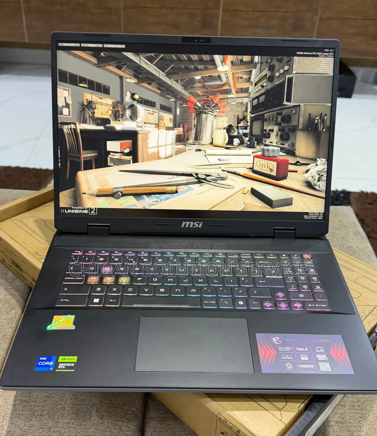 Laptop MSI MSI Sword 17 16GB Intel Core i7 SSD 1T