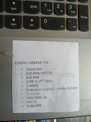 Laptop Lenovo Ideapad 3 8GB Intel Core i3 SSD 256GB