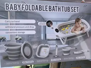 5in1 Baby Folding Bathtub Set