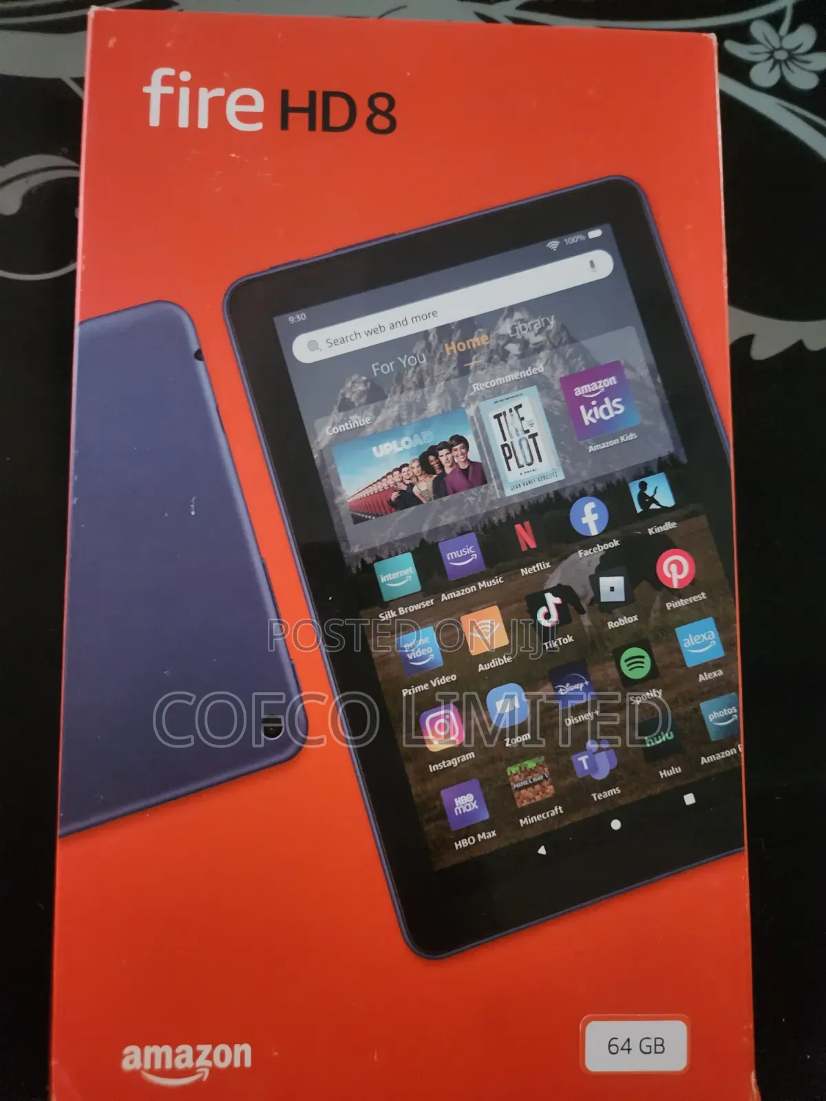 New Amazon Fire HD 8 64 GB Black
