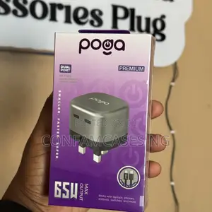 Poga 65w Dual Type C Port Super Fast Charger