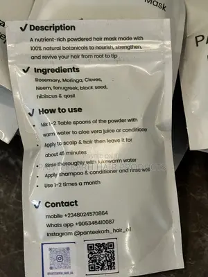 Powdered Hair Mask