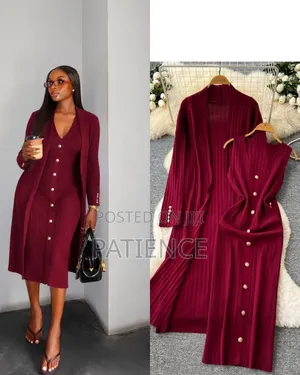 Luxury Knitted Dress Set Topnotch Quality