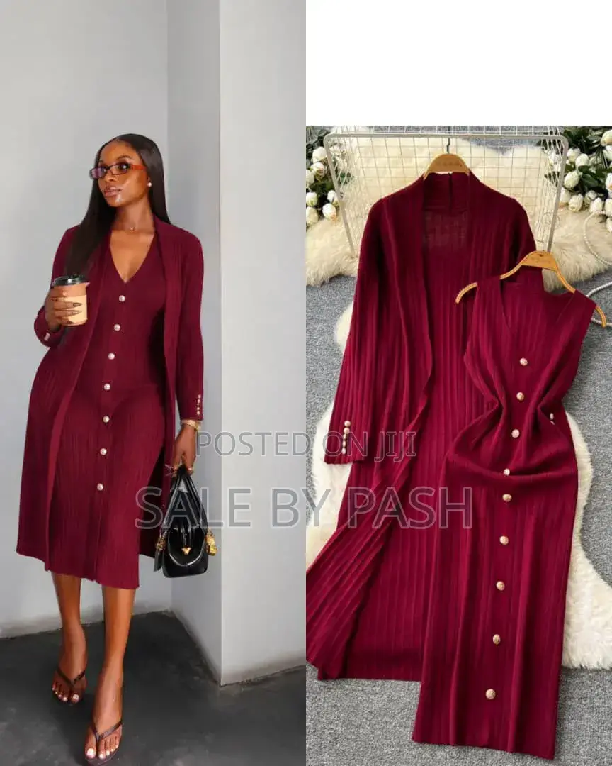 Luxury Knitted Dress Set Topnotch Quality