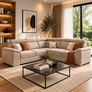 Luxury L-Shaped Sectional Sofas Premium Custom Living Room Furniture