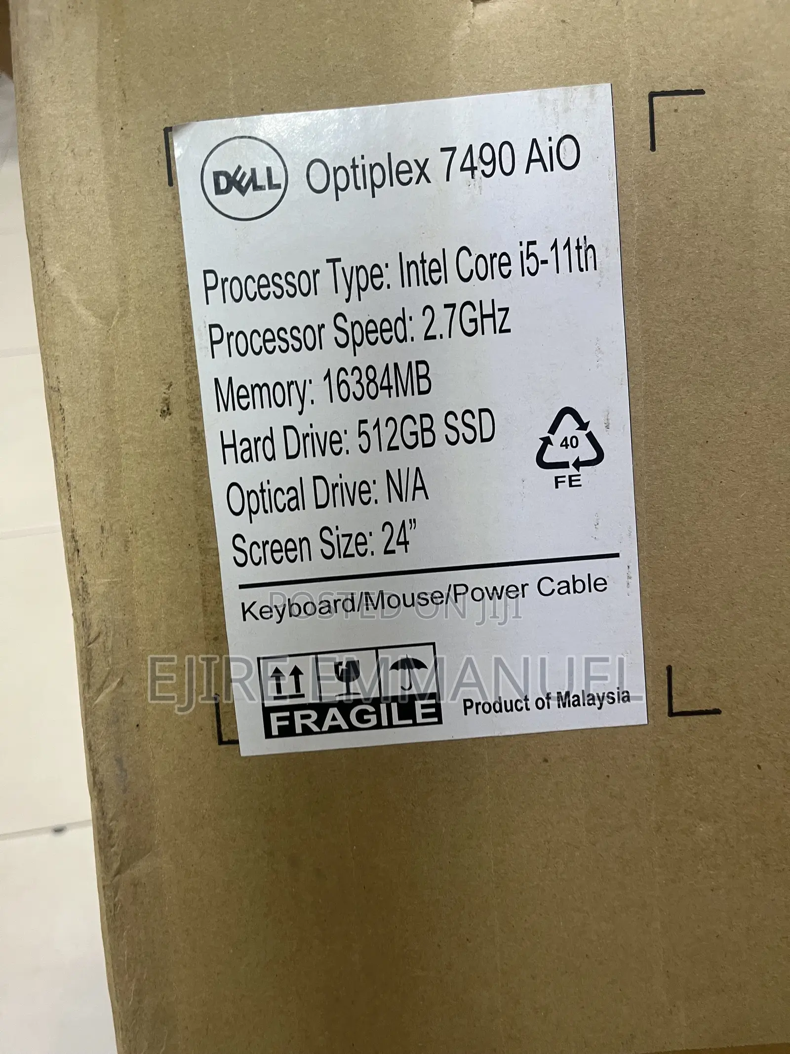 New Desktop Computer Dell OptiPlex 7460 16GB Intel Core i5 SSD 512GB
