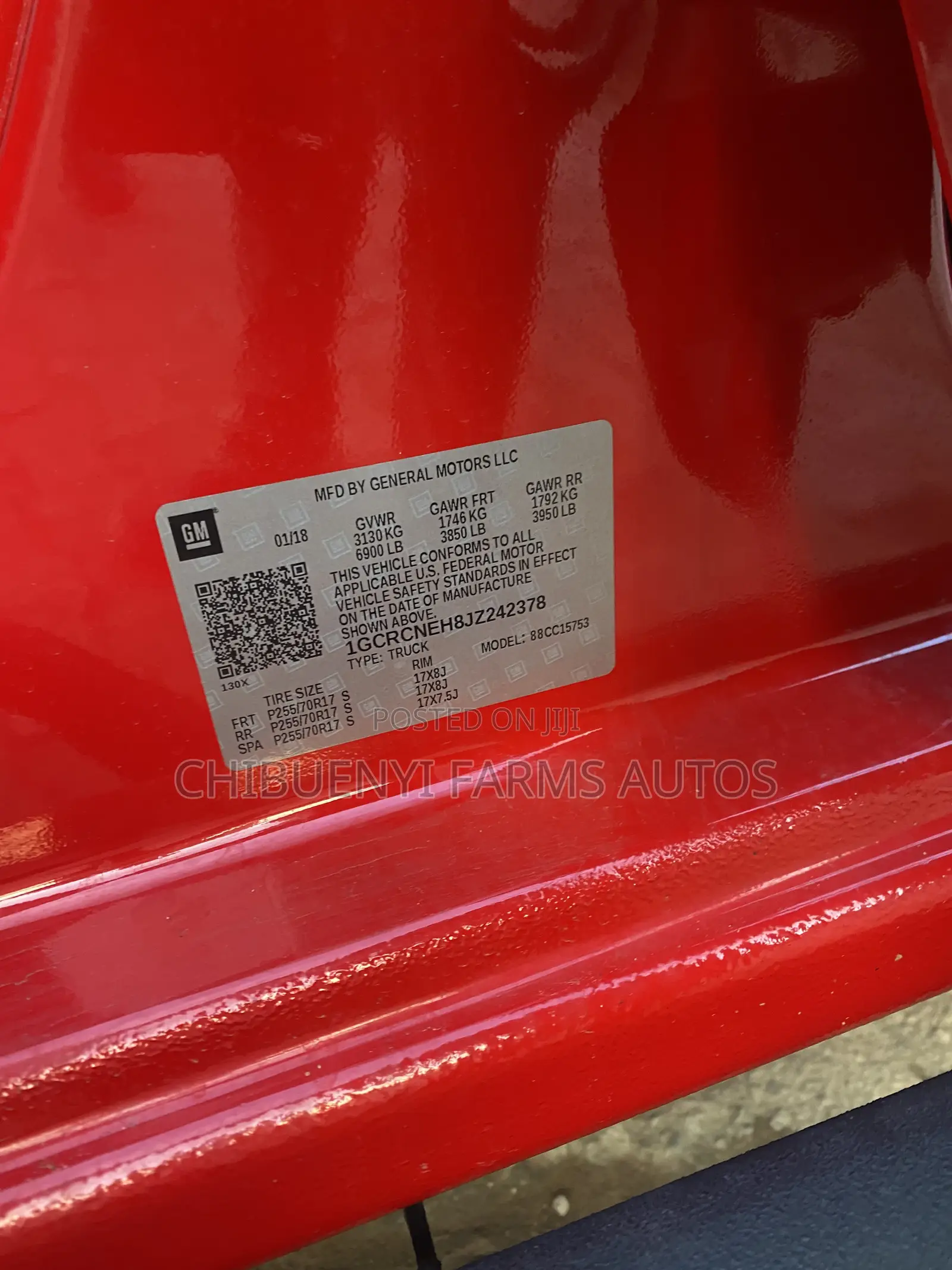 Chevrolet Silverado 2018 Red