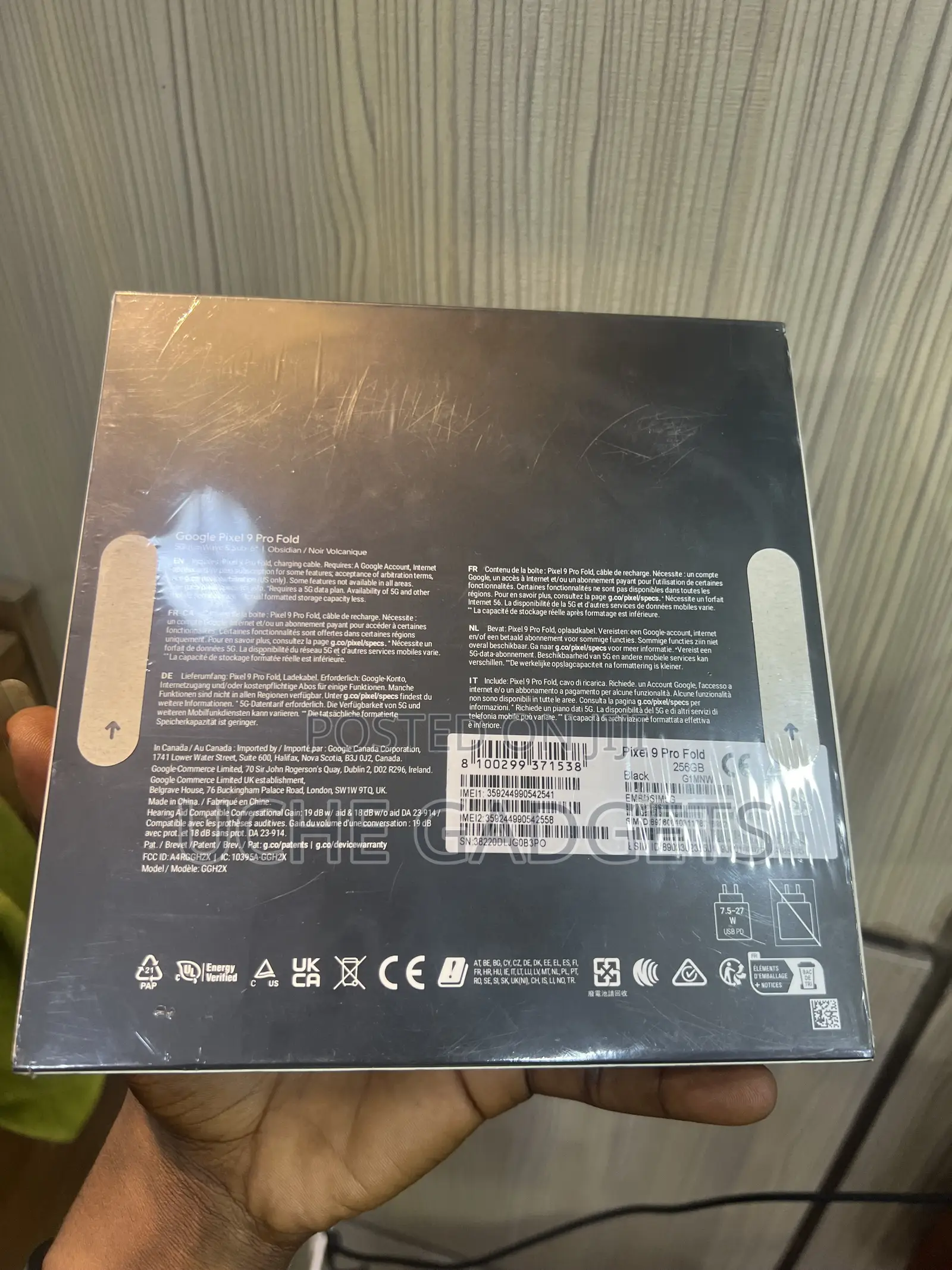 New Google Pixel 9 Pro Fold 256 GB Black