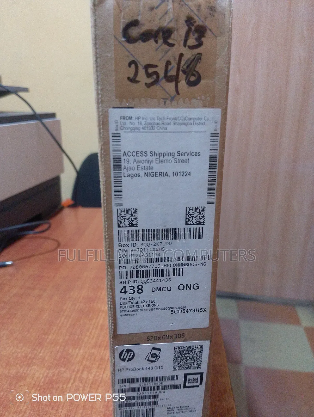 New Laptop HP ProBook 440 G10 8GB Intel SSD 256GB