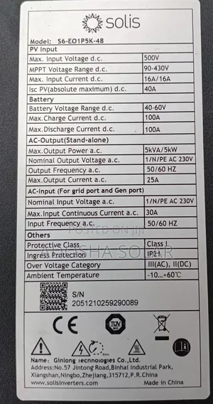Solis 5kw Off Grid