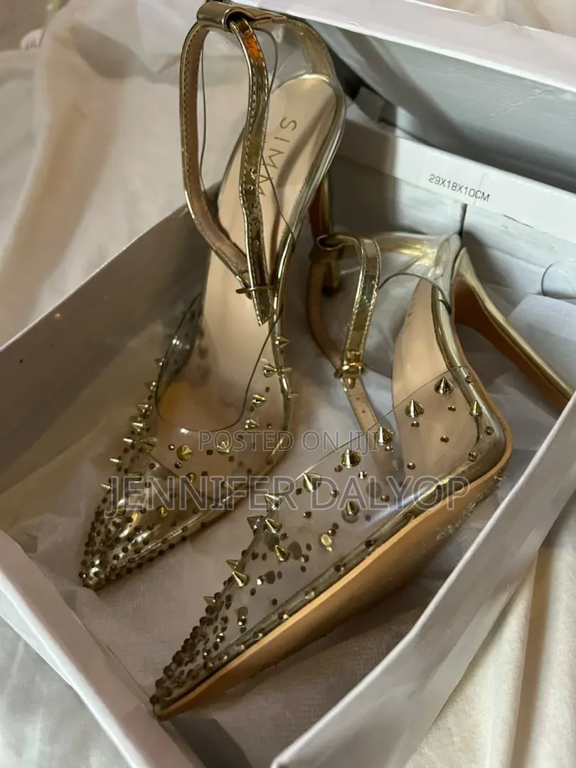 Gold Heels Shoe
