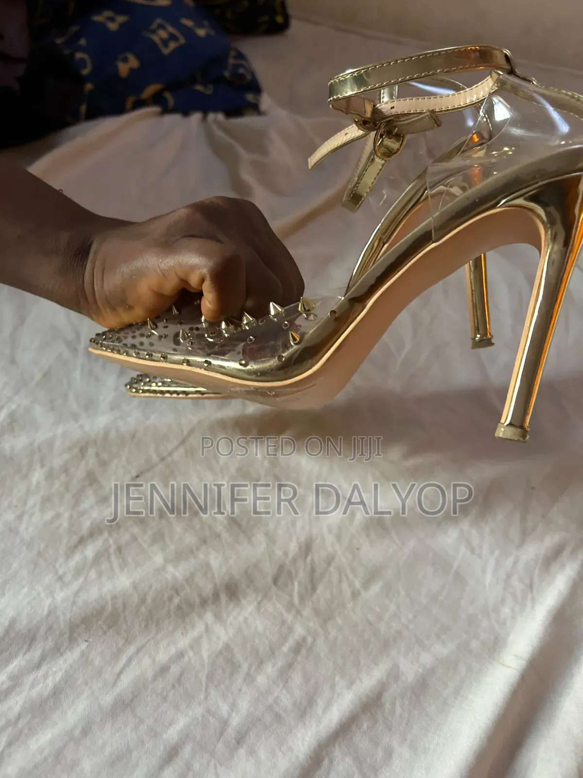 Gold Heels Shoe