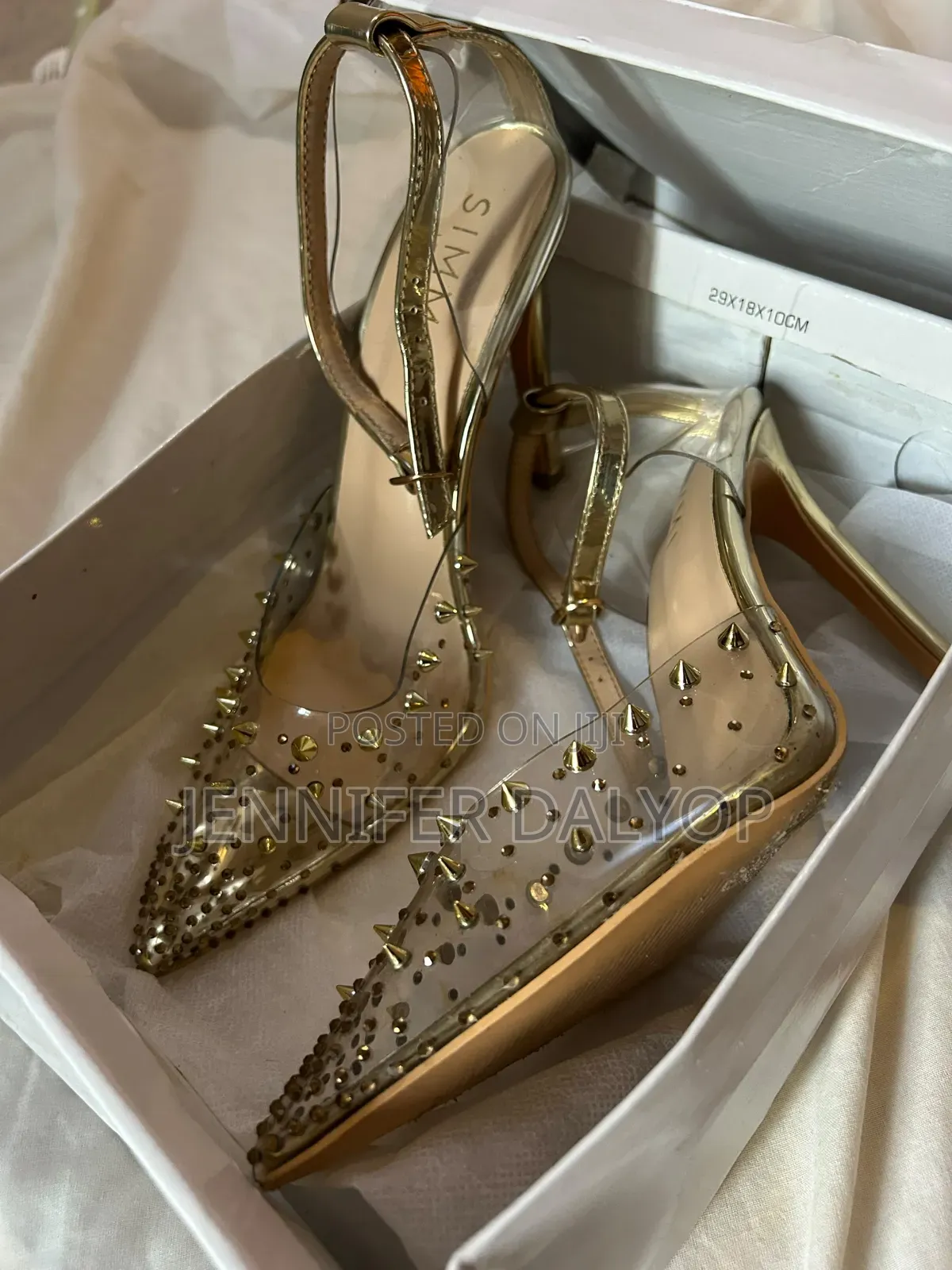 Gold Heels Shoe