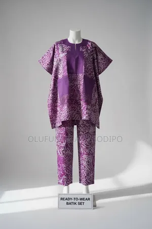 Stylish Adire Ready-to-Wear Outfit – African Elegance!