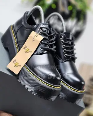 Dr. Martens 8053 Quad Smooth Leather Platform Shoes