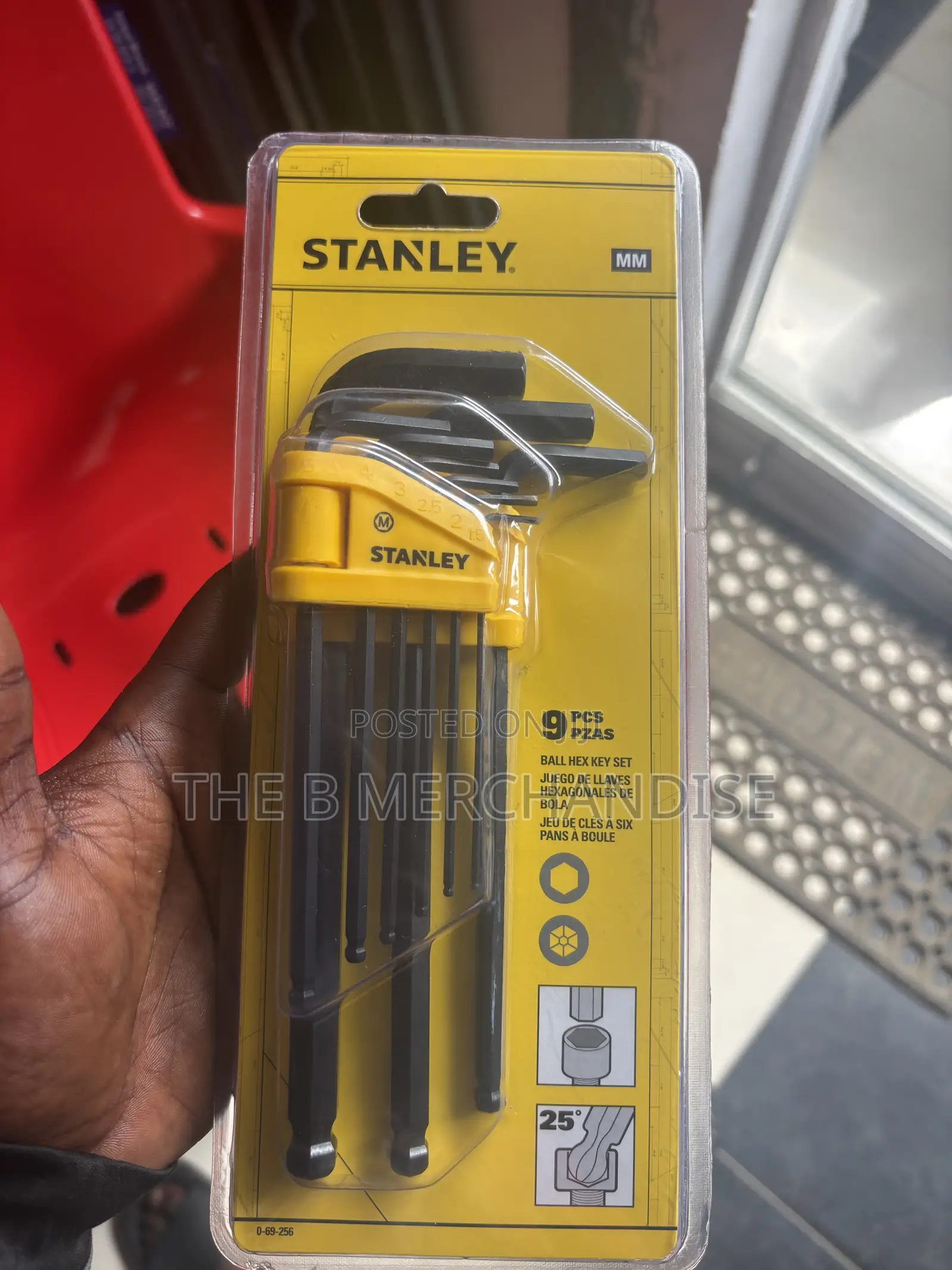 9Pcs Stanley Allen Key Set