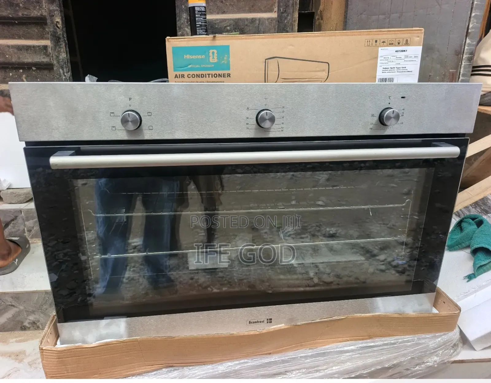Original Scanfrost Inbuilt Cabinet 90CM Electric Oven With Grill Timer